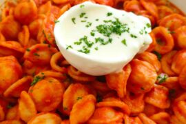 Creamy gochujang pasta