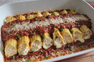 Homemade Sausage and Cheese Manicotti