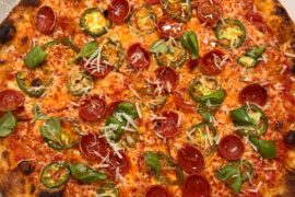 NY style pizza in home oven