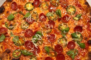 NY style pizza in home oven