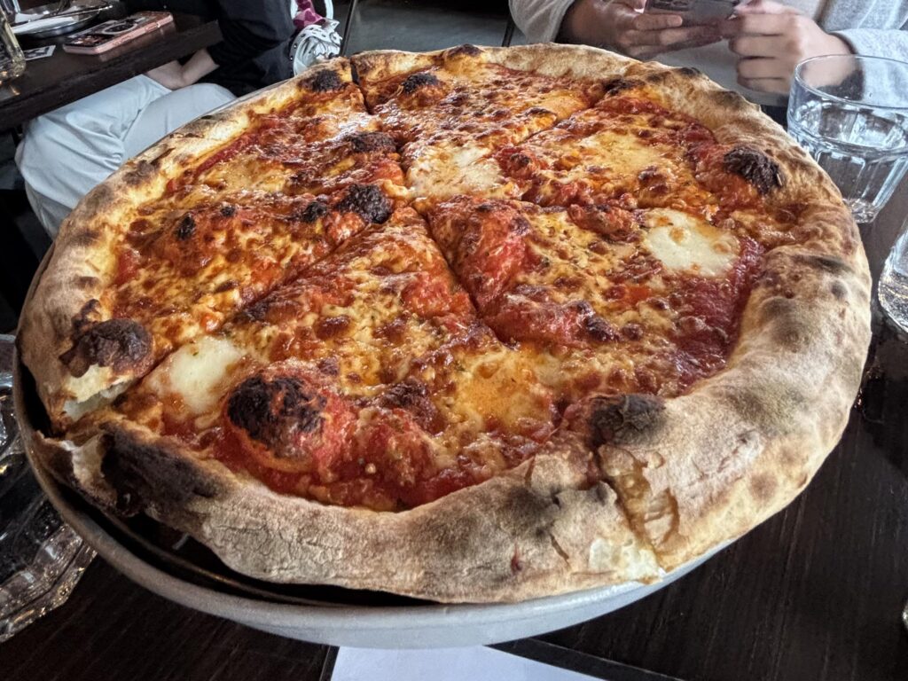 Cheese pie from Cowabunga Hamilton, ON - winner of ‘World’s Best Cheese Slice’ (International Pizza Challenge, 2024)