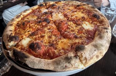 Cheese pie from Cowabunga Hamilton, ON - winner of ‘World’s Best Cheese Slice’ (International Pizza Challenge, 2024)