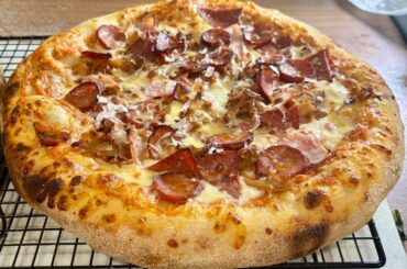 Still working the kinks out in my new outdoor oven