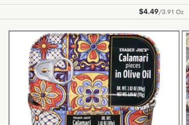 Pasta recipe suggestions with calamari