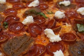 Roni, meatball and ricotta