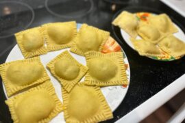 made vegan butternut squash ravioli for the first time