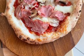 Diesmal meine Sonntagspizza.