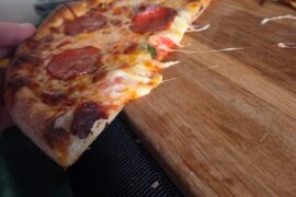 Homemade peperoni and peppers