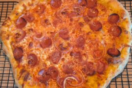 Homemade Pepperoni and Red Onion