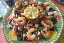 La mia insalata di mare [homemade] con gamberi😋