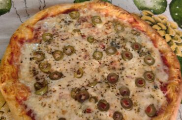 My favorite, margherita with olives