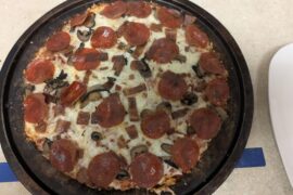 Same Day Pepperoni, Mushroom, & Bacon Pan Pizza Recipe