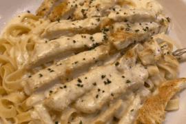 Creamy sauce, tender chicken, perfect bite