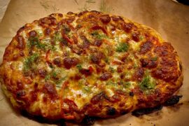 Raw sauce, caramelized fennel, Fresno chilies