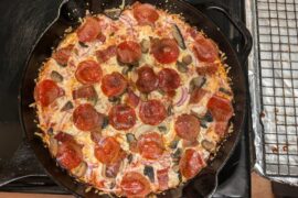 Same Day pizza in my pan and better toppings.