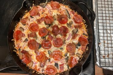 Same Day pizza in my pan and better toppings.