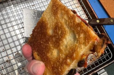 Tuesday night’s sourdough Detroit-ish pies