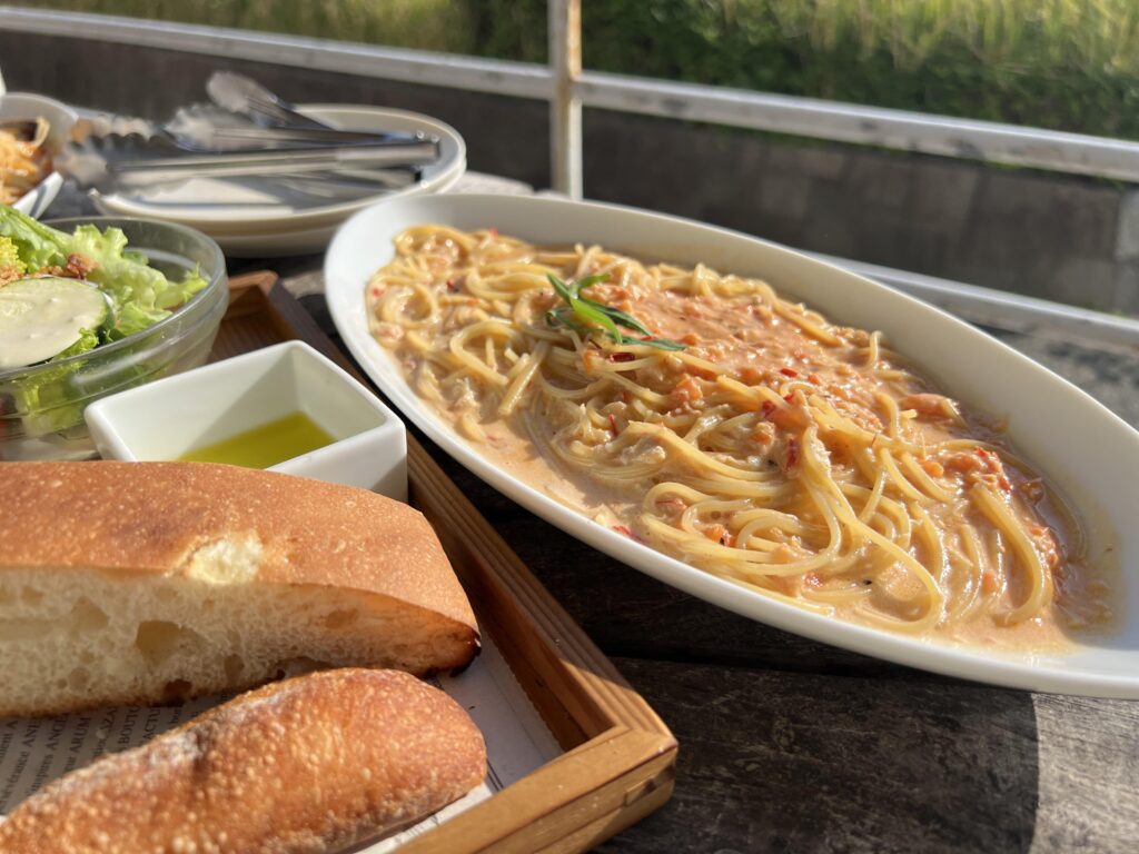 Crab Meat Pasta at Kamakura