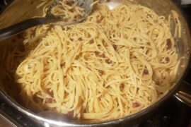 First time making carbonara