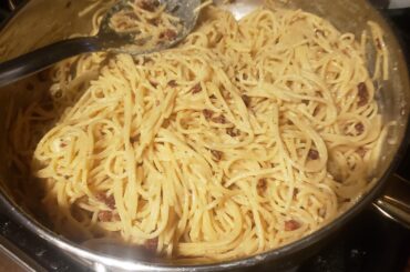 First time making carbonara