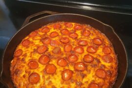 Cast iron Pizza for Sunday lunch