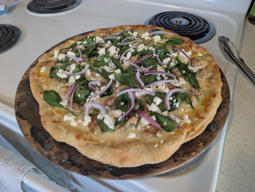 Chicken Spinach Feta Alfredo