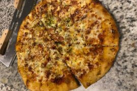 Was burning on just pizza steel alone.