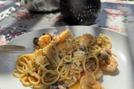 Pasta with seafood