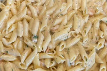 Homemade Creamy shrimp pasta