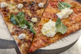 L'industrie fig jam/bacon and burrata slices