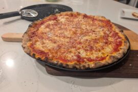 Evening plain, trying to recreate NY slice shops from our visit last week