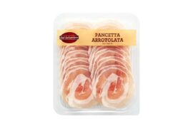 Is pancetta arrotolata eaten raw? What italian cheese would you pair it with in case I can make a panino with it?