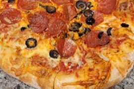 3 pizzas, two pizza stones