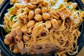 Vegetable and tofu noodles