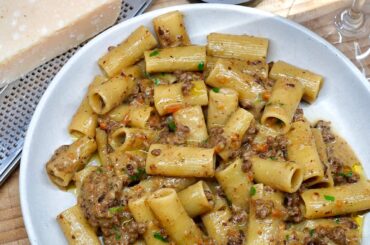 Late Night [Leftovers] Dinner: White Ragu Rigatoni.
