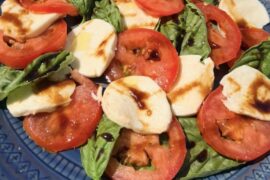 I made a Caprese Salad for lunch today.