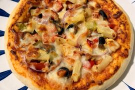 Homemade Vegetable Pizza for hubby💕🍕