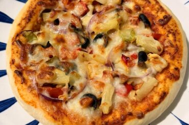 Homemade Vegetable Pizza for hubby💕🍕