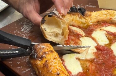 First pizza in the restaurant