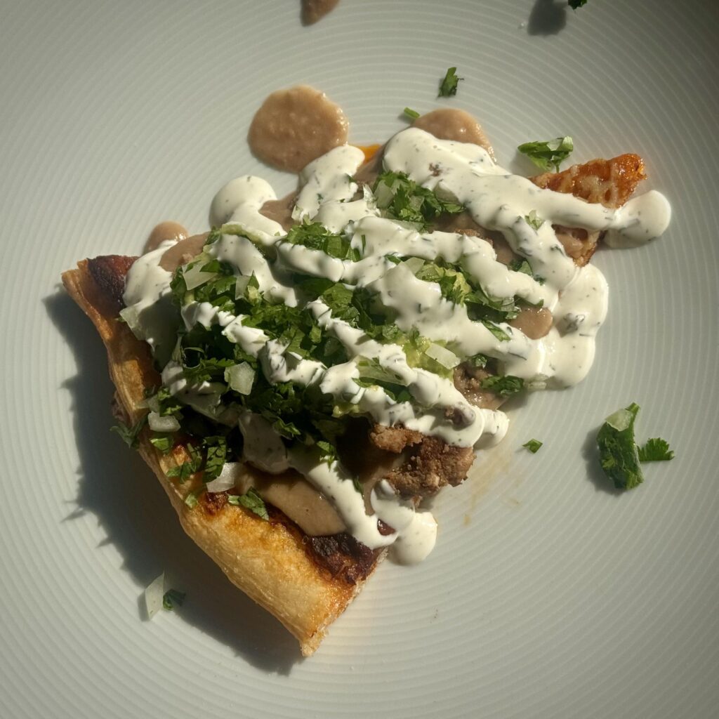 NY Style crust + Taco Tuesday = Bonkers Delicious