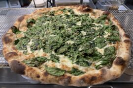 Spinach and garlic from work