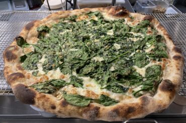 Spinach and garlic from work