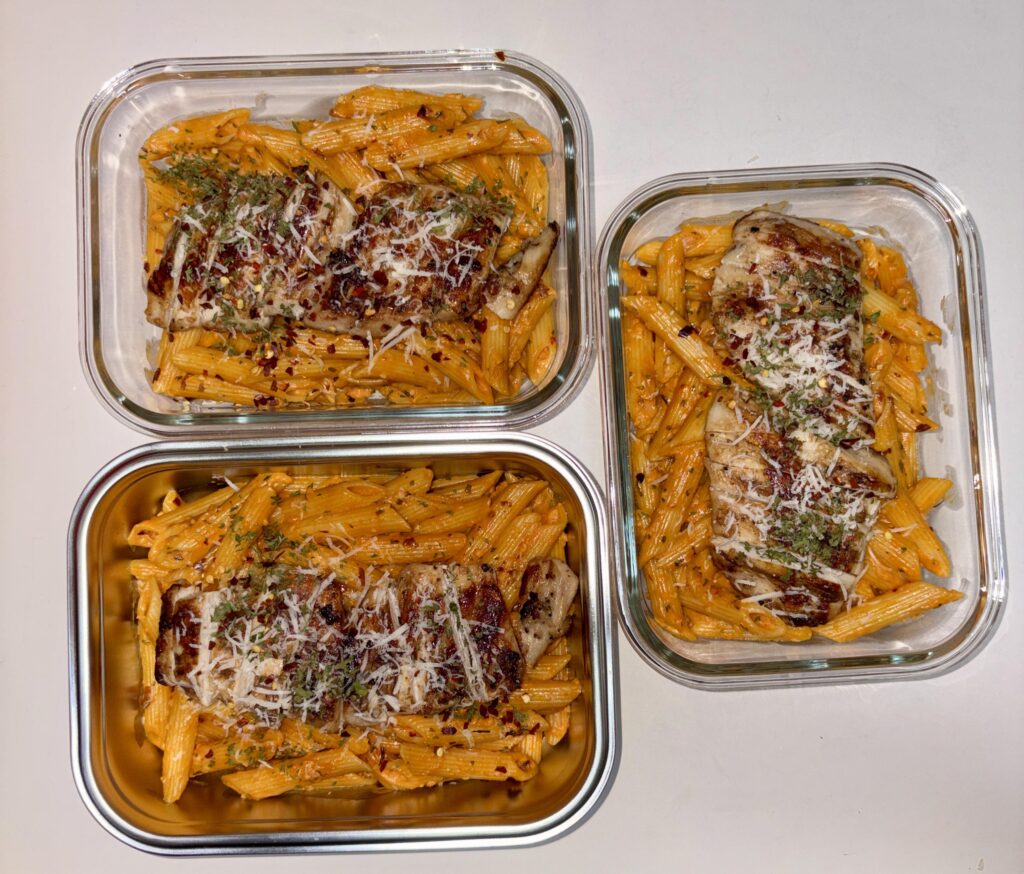 Vodka Penne Pasta with Grilled Chicken