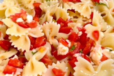 Super easy but delicious cold Farfalle!