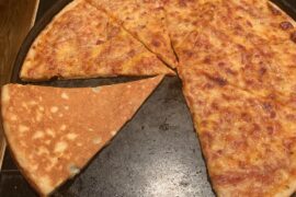Home oven plain cheese pizza