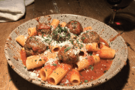 Rigatoni and Meatballs