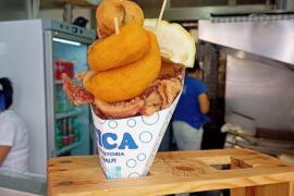 Coppo di pesce amalfitana con polipo, calamari e alici