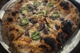 Sausage, Kalamata Olive, Jalapeno at my favorite local place