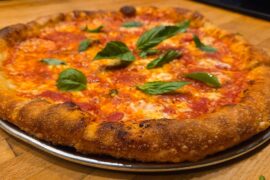 Pizza night. 400g dough. 65% hydro. 48 hr cold ferment. San marzano, grande mozz, pecorino, evoo. Bake 550°F 8~10 mins.