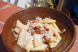 《Bombardini rigati》alla gricia